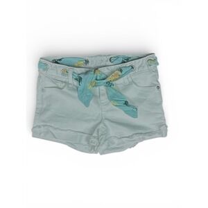 Hollister Girls Light Wash Denim Shorts Floral Tie Belt Size 10